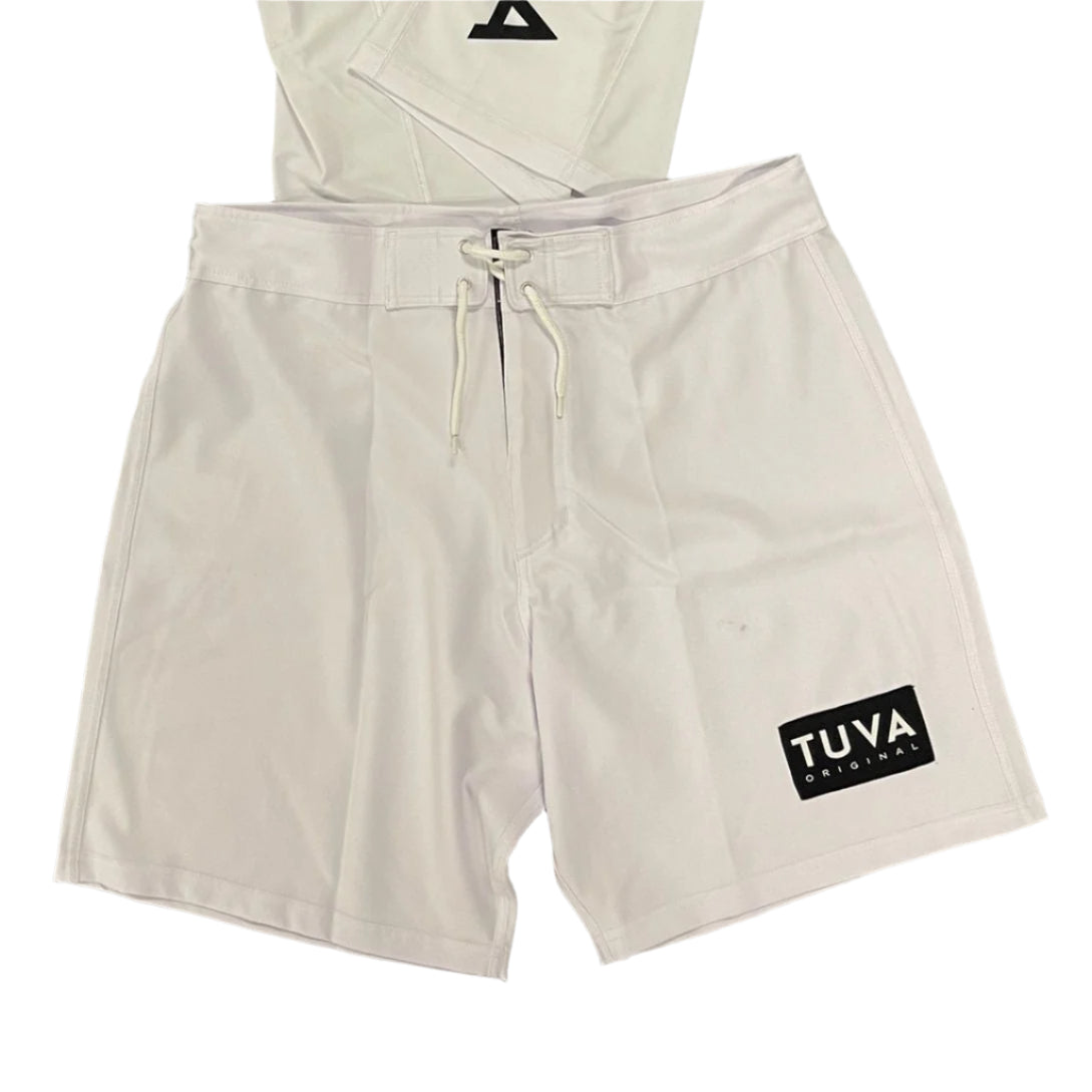 Minimalist 17” Grappling Shorts (White)