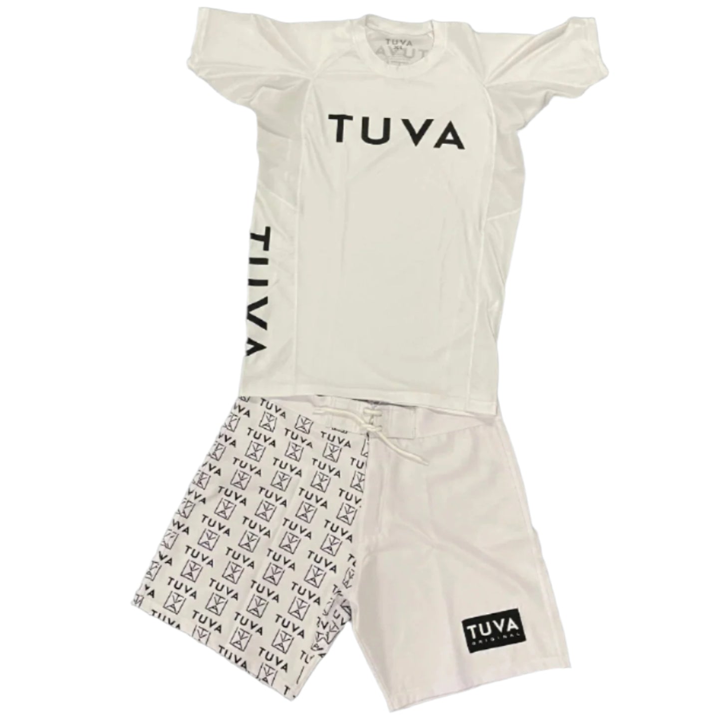 New Era Pattern MMA Shorts 17" (White)