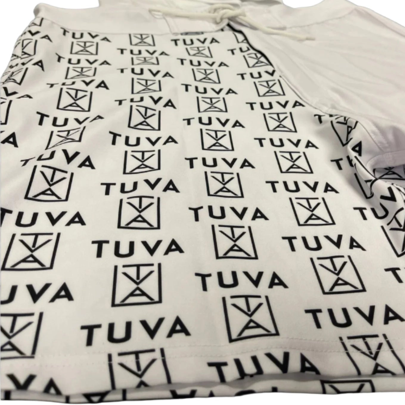 New Era Pattern MMA Shorts 17" (White)