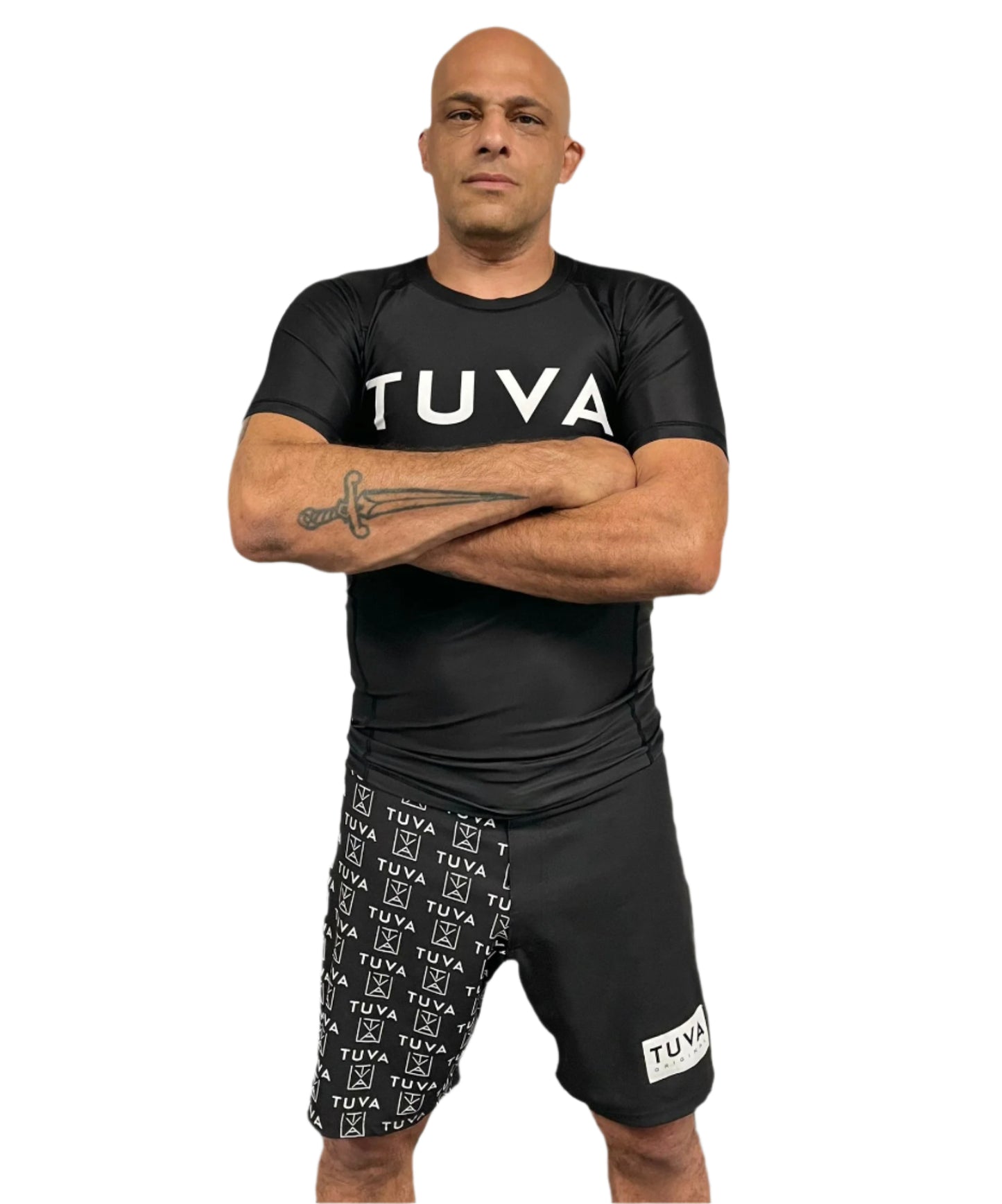 New Era Pattern MMA Shorts 17" (Black)