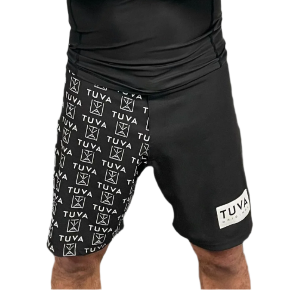 New Era Pattern MMA Shorts 17" (Black)