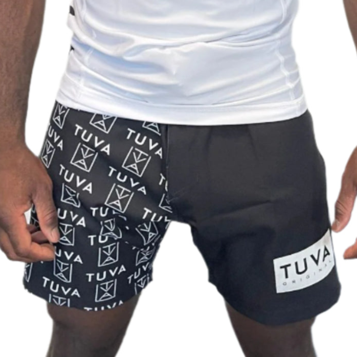 New Era Pattern MMA Shorts 17" (Black)